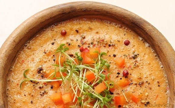сыроедческий морковный суп
