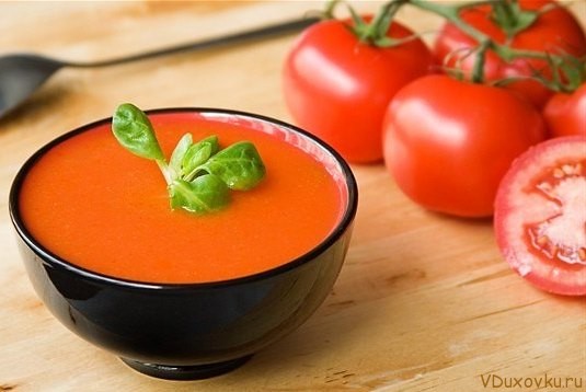 сыроедческий томатный гаспачо